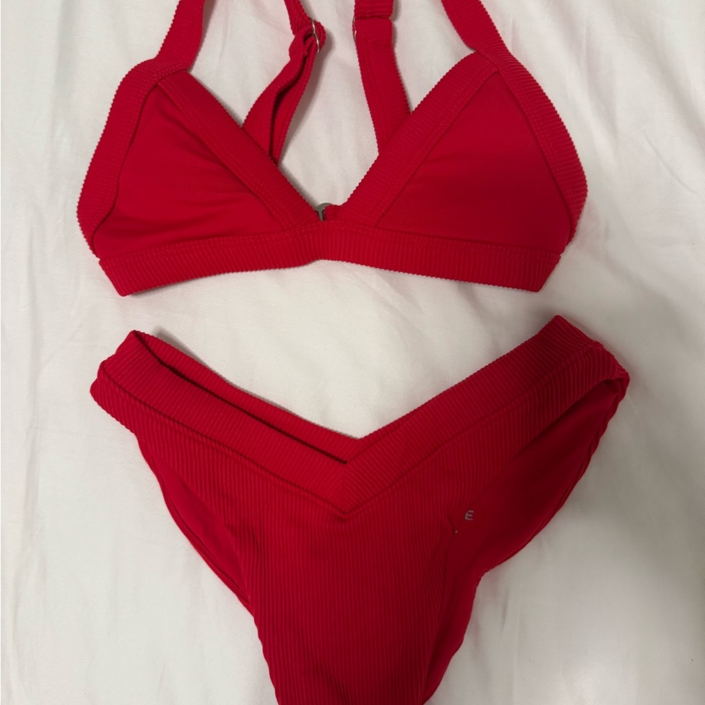 OneOne Swim Red Bikini Set